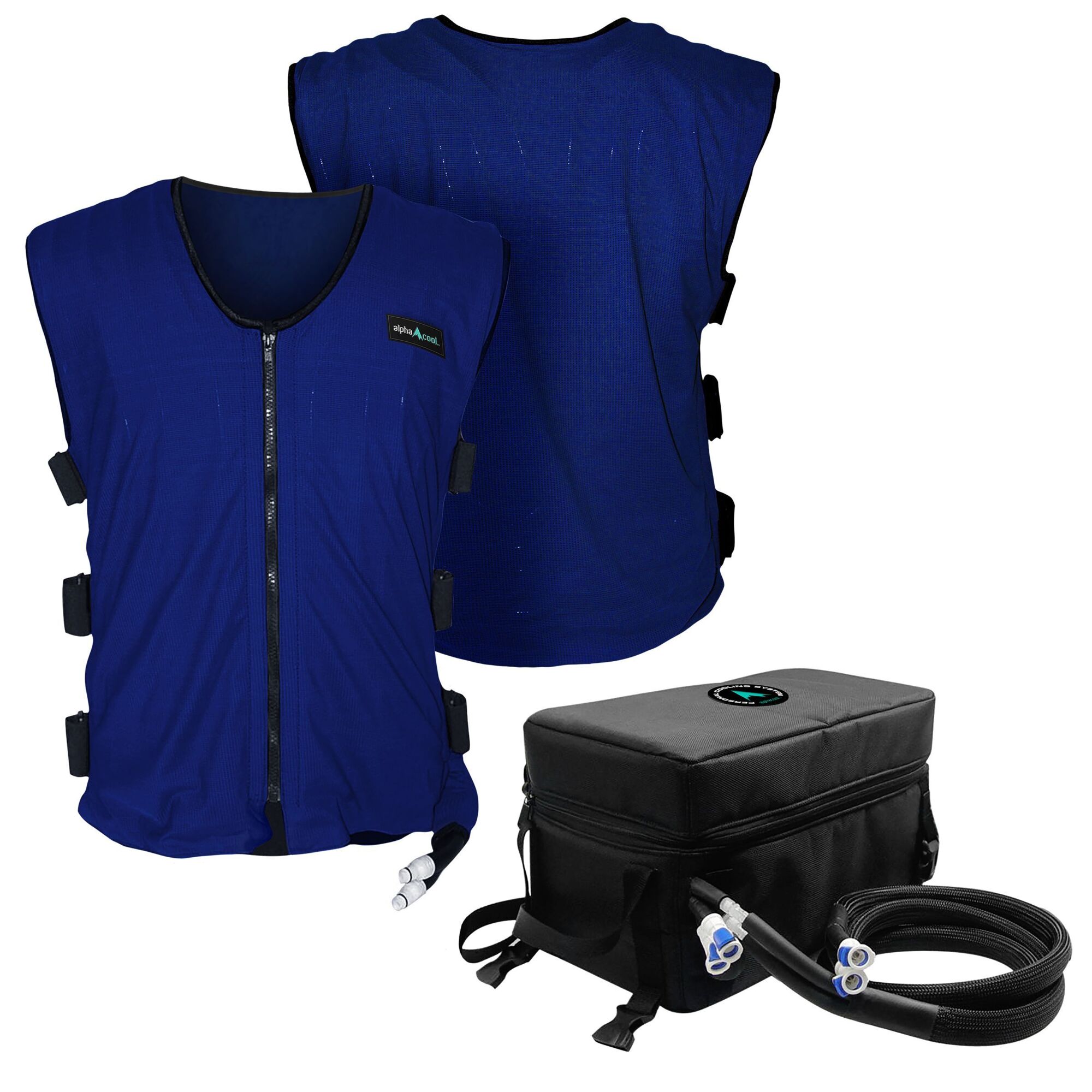 Action Manufacturing AlphaCool 12V Circulatory Cooling Vest-XS/S Navy